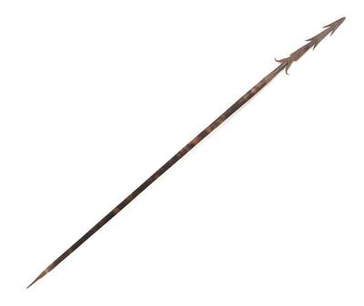 Lot 76 philippine multi barbed spear 20th c.