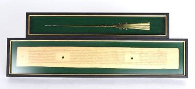 Lot 329 cased brass indonesian quill