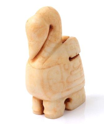 Lot 257 chinese white hardstone carved swan