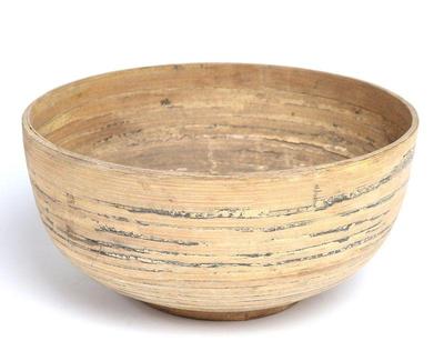 Lot 289 fine bamboo rattan bowl folk art