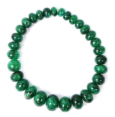 Lot 139 beautiful natural emerald bead bracelet