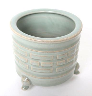 Lot 278 chinese celadon tripod vessel