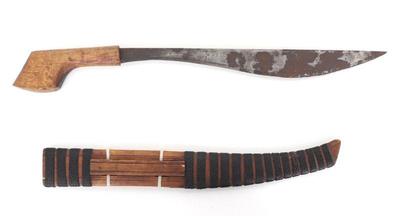 Lot 72 philippines lumad or visayan bolo knife wscabbard