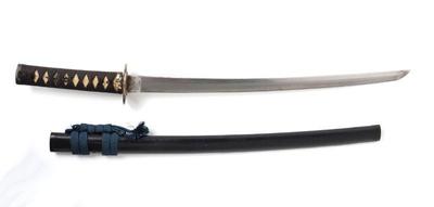 Lot 48 fine japanese wakizashi sword w scabbard