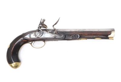 Lot 103 large english flintlock pistol