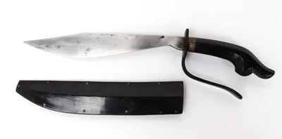 Lot 74 filipino carabao horn visayan tenegre dagger wscabbard