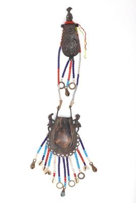 Lot 163 baguirmi bronze medicineprestige bag necklace