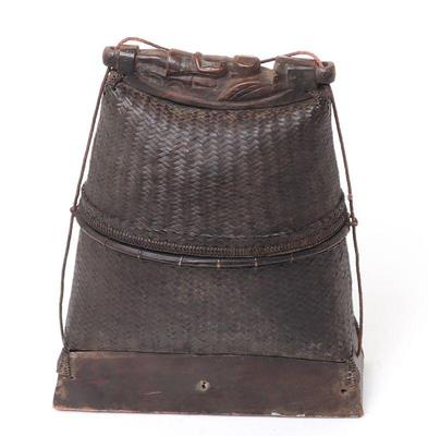 Lot 300 finely woven filipino rattan bamboo backpack