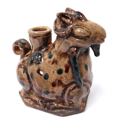 Lot 252 adorable crackle glazed chinese goat