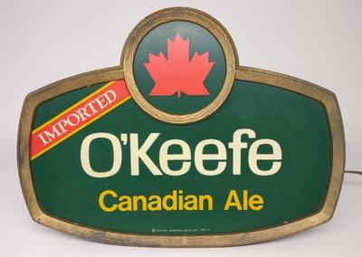 O'keefe Canadian Ale Lighted Advertising Sign