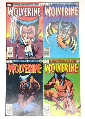 Wolverine #1-4 Complete Marvel Comic Set (1982)