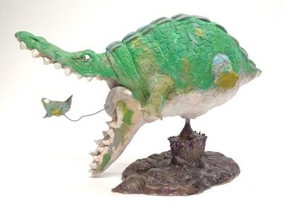 Crocodile Frog Alberto Camargo Creature Sculpture