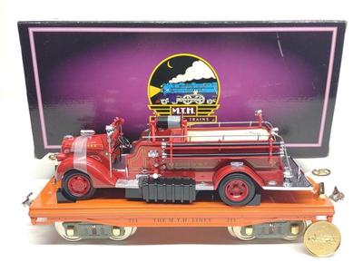 MTH 200 Series Std. Gauge Flat Car w/ Fire Truck