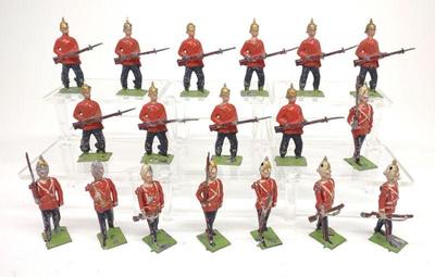 18 Worcestershire Regiment Lead Toy Soldiers
