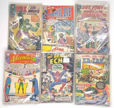(34) Silver Age Marvel & DC Comic Books