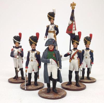 6 Napoleonic Metal Toy Soldiers / Miniatures