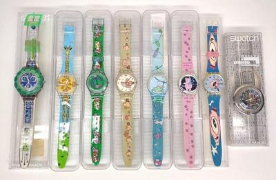 8 Swatch Swiss Made Wrist Watches