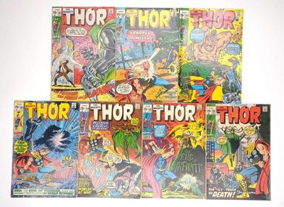 (7) Mighty Thor #182-189 Marvel Comics (1966)