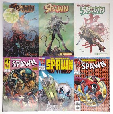 Sale Photo Thumbnail #379: (6) Spawn Comic Books (#119,141,165,222,226,227)