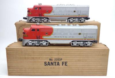 2 Lionel #2353P & #2343P Santa-Fe Locomotives