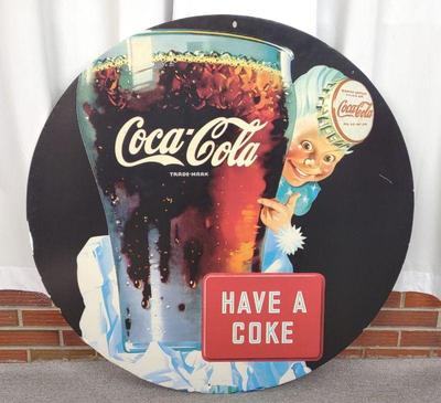 Coca-Cola Sprite Boy Have A Coke Round Sign