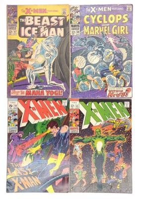 (4) X-Men #47, 48, 55, & 59 Marvel Comics