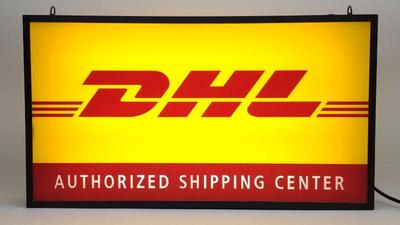 DHL Shipping Center Doubled Sided Lighted Sign