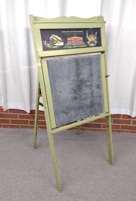 Vintage Childs Chalkboard Easel / Folding Desk