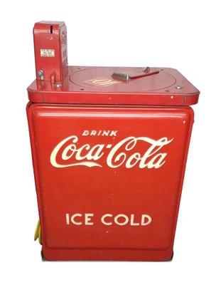 1940's Coca-Cola Vendo Junior 123 Vending Machine