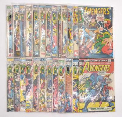(25) Avengers #86-119 Marvel Comics