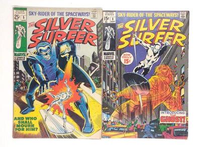 Silver Surfer #5 & #8 Marvel Comics (1968 Series)