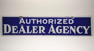 Sale Photo Thumbnail #211: Authorized Dealer Agency Porcelain Sign (DSP)