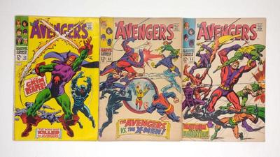 Sale Photo Thumbnail #332: (3) Avengers #52, 53, & 55 Marvel Comics