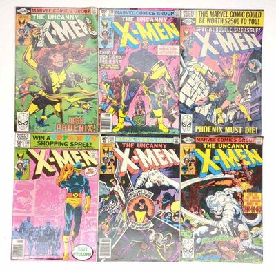 (6) X-Men #135-140 Marvel Comic Books