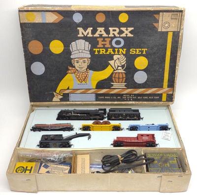 Vintage Marx HO Toy Train Set w/ Box