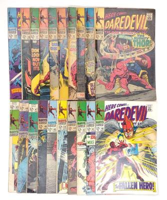 Sale Photo Thumbnail #368: 20 Daredevil #30-49 Full Run Marvel Comic Books