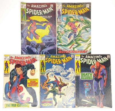 5 Amazing Spider-Man #70, 71, 73-75 Marvel Comics