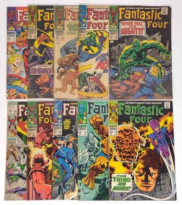 (10) Fantastic Four #70-83 Marvel Comics