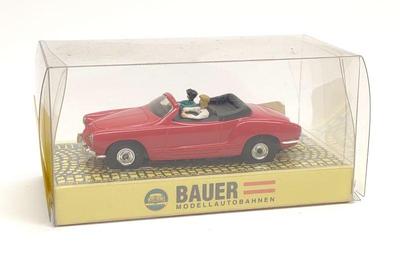 Bauer #4332 VW Karmann Ghia Cabrio Rot Slot Car
