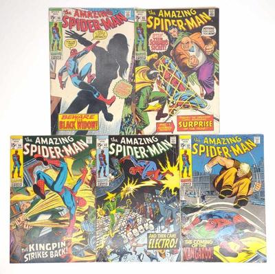 5 Amazing Spider-Man #81, 82, #84-86 Marvel Comics
