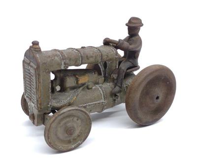 Vintage Arcade Cast Iron Fordson Tractor Toy