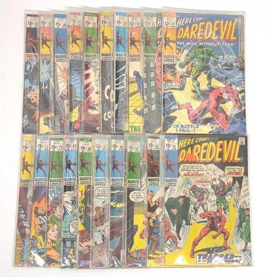 (20) Daredevil #50-72 Marvel Comic Books