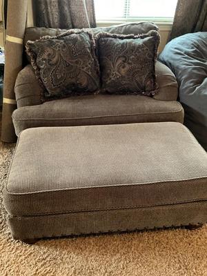 Ashley over size chair-48x33
Ottoman-43x23x16