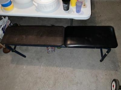 Exercise workout bench