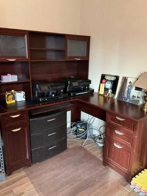 L shape office desk