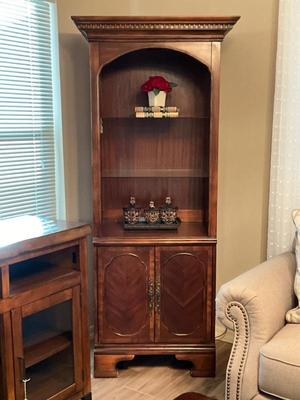 Matching mahogany display cases-26x74