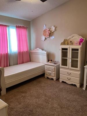 Cream colored bedroom set