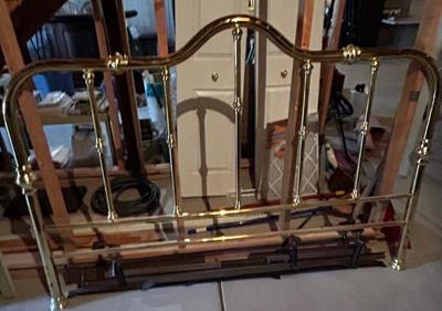 Brass Bed Headboard and Footboard