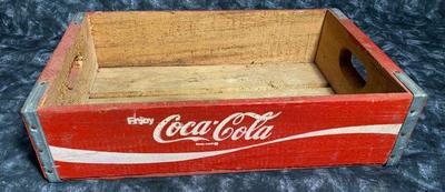 Vintage coca cola carrying crate