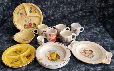 Vintage childrens dinnerware